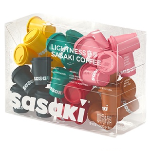 三山sasaki速溶黑咖啡冷萃冻干解脂纯美式拿铁咖啡粉0蔗糖30颗