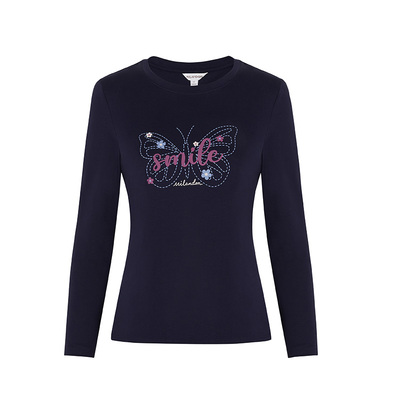 米兰登中老年妈妈纯棉T恤衫女