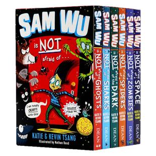 山姆不是胆小鬼6册 英文原版小说 Sam Wu Is Not Afraid Of Ghosts Spiders Zombies冒险章节桥梁恐惧怕鬼黑蜘蛛僵尸校园霸凌