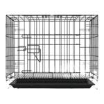 狗笼子加粗加厚加固折叠小型犬泰迪博美柯基宠物笼带厕所室内家用