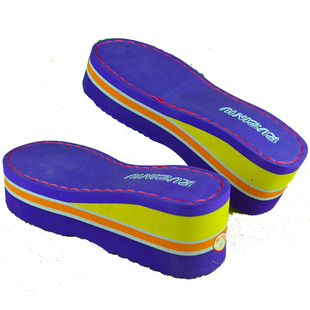 孺子牛鞋底 女士鞋底 彩虹高跟加厚底 手钩凉鞋拖鞋底 松糕底包邮