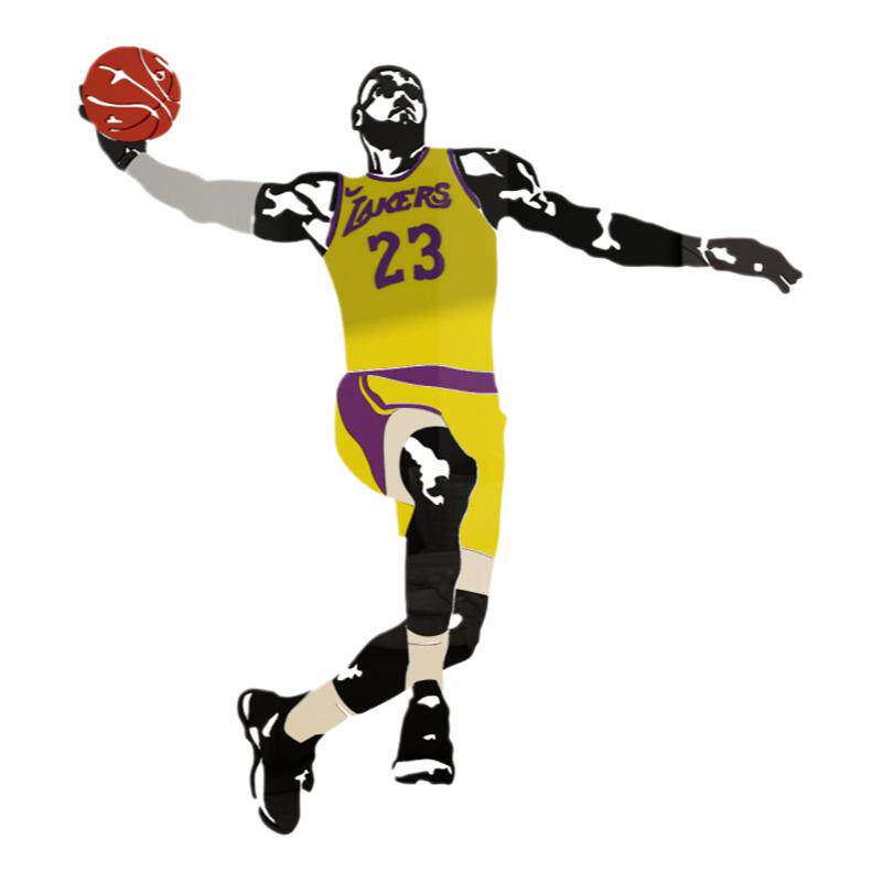 篮球nba詹姆斯海报亚克力