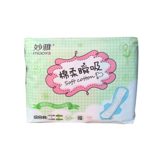 6包妙雅日夜组合装卫生巾超薄瞬吸棉柔女人姨妈巾防侧漏180片特价