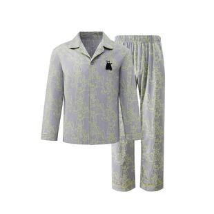 有棵树纯棉男士睡衣秋季2025新款长袖7A抗菌防螨男士家居服