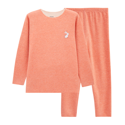 红豆儿童桑蚕丝内衣套装