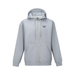 Reebok锐步官方26年新款男女后背复古图案休闲时尚针织夹克外套