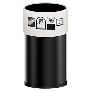 新款家用客厅垃圾桶现代简约卧室马桶创意网红可爱高颜值高级圆形