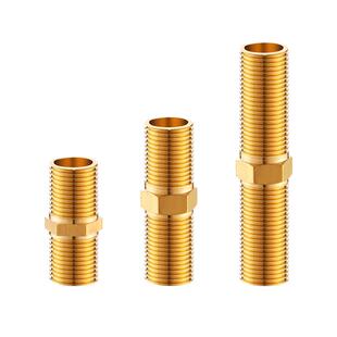 全铜加厚双外丝直接4分外牙加长对丝6分1寸接头内接水管变径配件