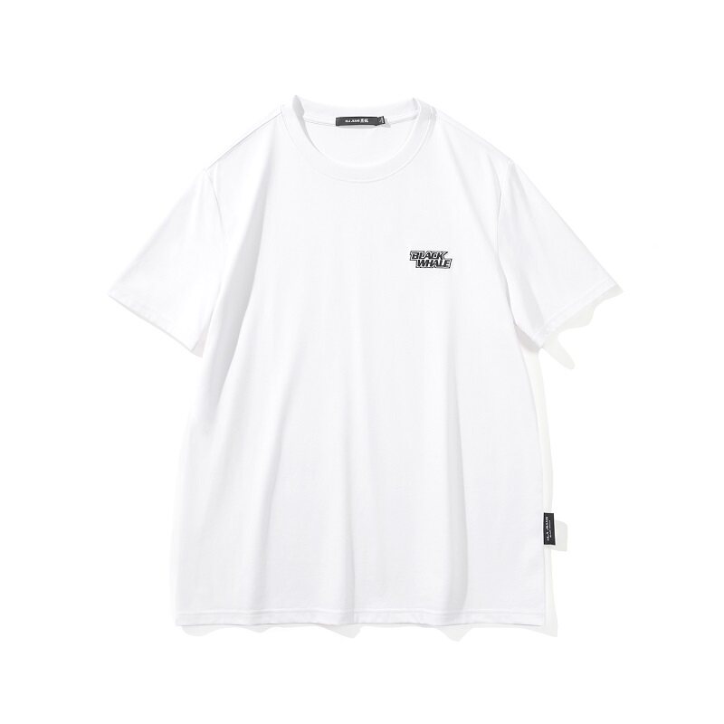 黑鲸休闲圆领短袖T恤男夏季新款简约多色套头t恤衫