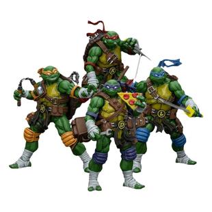 正版授权现货 JOYTOY暗源 忍者神龟 四人组 可动手办模型