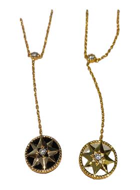 罗盘纯银Y字链性感锁骨链