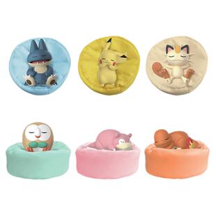 宝可梦休闲时光系列睡姿摆件盲盒神奇宝贝小火龙皮卡丘卡比兽手办