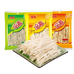 波力渔趣原味40g小鱼干鱼丝原味辣味海苔味柳丝鱼条海味特产小吃