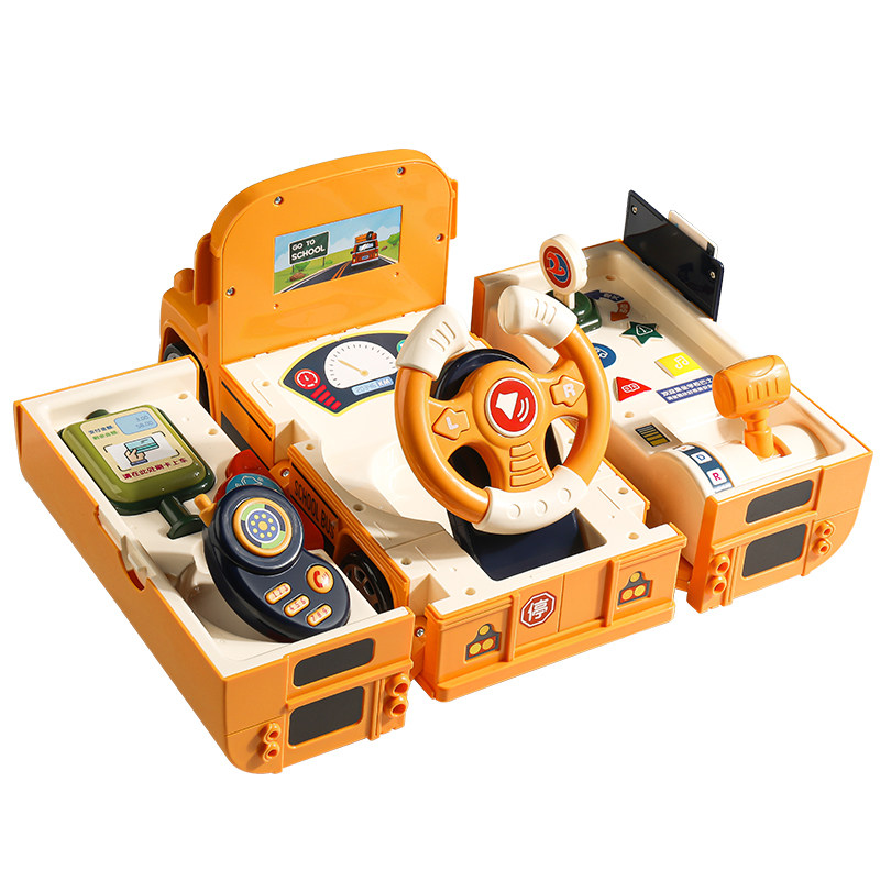 儿童变形公交车玩具汽车1一3岁2宝宝大巴士校车4三男孩6生日礼物5