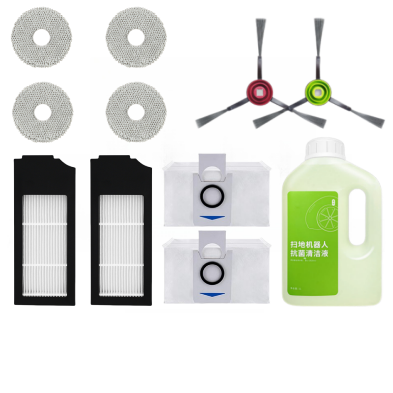 适用科沃斯扫地机X1 OMNI/TURBO/X1S PRO 拖布边滚刷滤芯尘袋配件