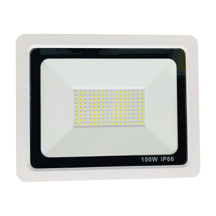 LED投光灯白色外壳10W20W30W50W100W200W广告灯室外照明超亮射灯