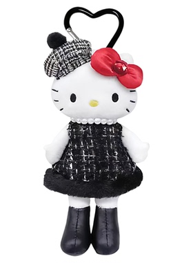 三丽鸥正版HelloKitty黑裙公仔