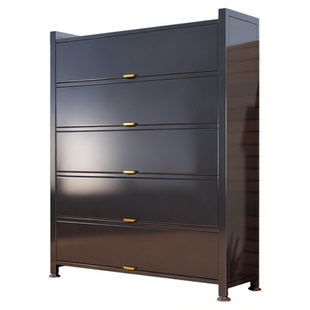 户外储物柜室外阳台收纳柜落地防水防晒杂物柜置物架一体防尘柜子