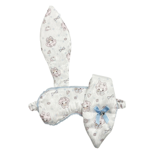 三环路时尚水钻眼罩可爱卡通甜美兔耳朵发饰遮光护眼亲肤睡眠