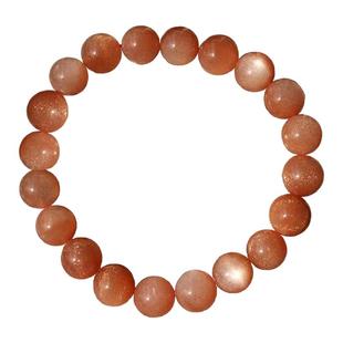 【原创】天然太阳石转运手链橙红石猫眼女招财暴富平安水晶橙月光