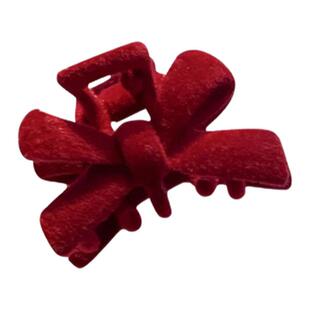 甜美蝴蝶结~新年公主头小抓夹红色过年喜庆碎发刘海夹子头饰发夹