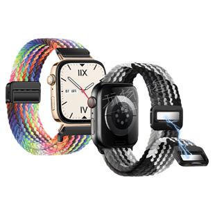适用华为watchfit4pro手表带fit3手环磁吸扣编织回环表带fit2运动fitnew智能男生腕带女生夏天表带透气手链