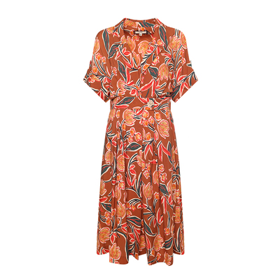 秋冬印花连衣裙GEGINA