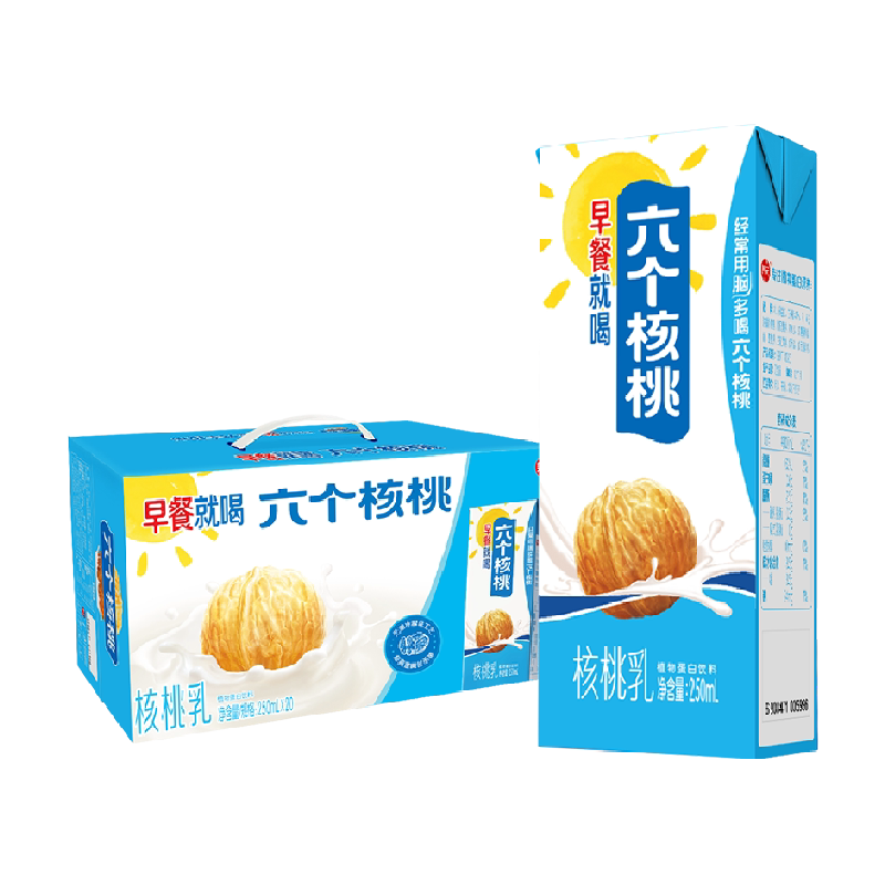 六个核桃早餐核桃乳250ml*20盒