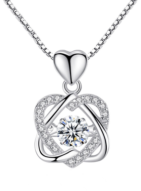 六芒星PT950铂金项链女锁骨链时尚学生吊坠首饰品生日礼物送女友