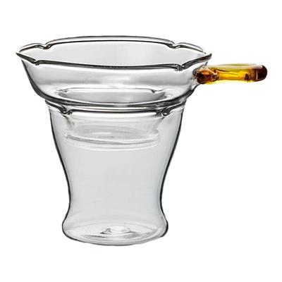 日式耐热玻璃茶漏配件过滤器创意