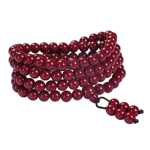 2025紫金沙晶体108颗朱砂手链108颗佛珠手串紫金砂辰砂高纯度原矿