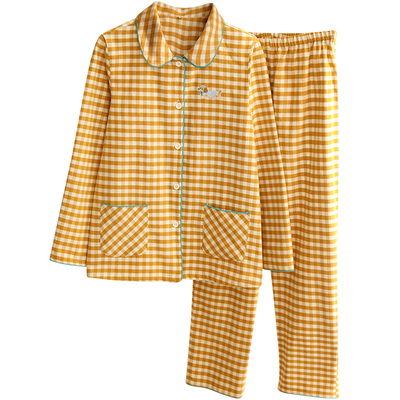 2025新款可爱卡通全棉睡衣女秋冬季加厚纯棉磨毛长袖家居服青少年