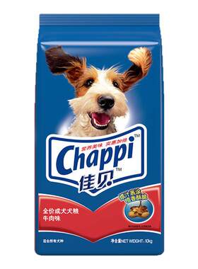 佳贝牛肉味成犬10kg通用型狗粮