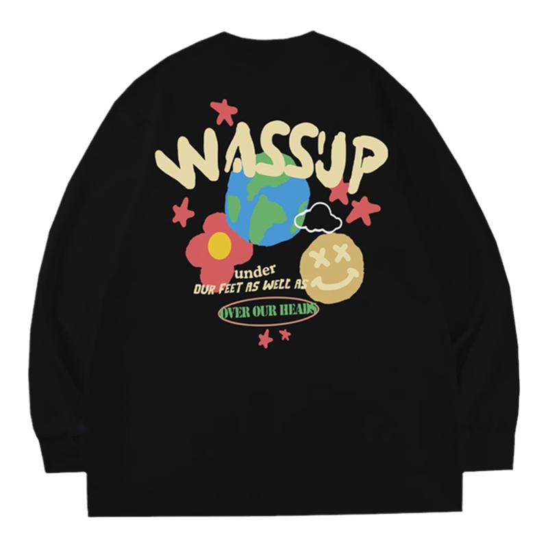 字母潮牌情侣T恤WASUSPHEODS