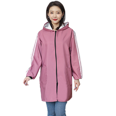 上班工作服防污围裙长袖防水罩衣