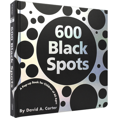 600 Black Spots 600个黑点 英语立体书 纸艺创作 儿童艺术 3岁+ 颜色认知 练习数数 立体作品 艺术熏陶 英文原版进口儿童图书