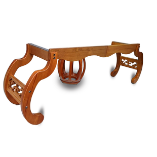 实木仿古古筝架子古筝专用支架专业古筝琴架古典不挡腿战国架子凳