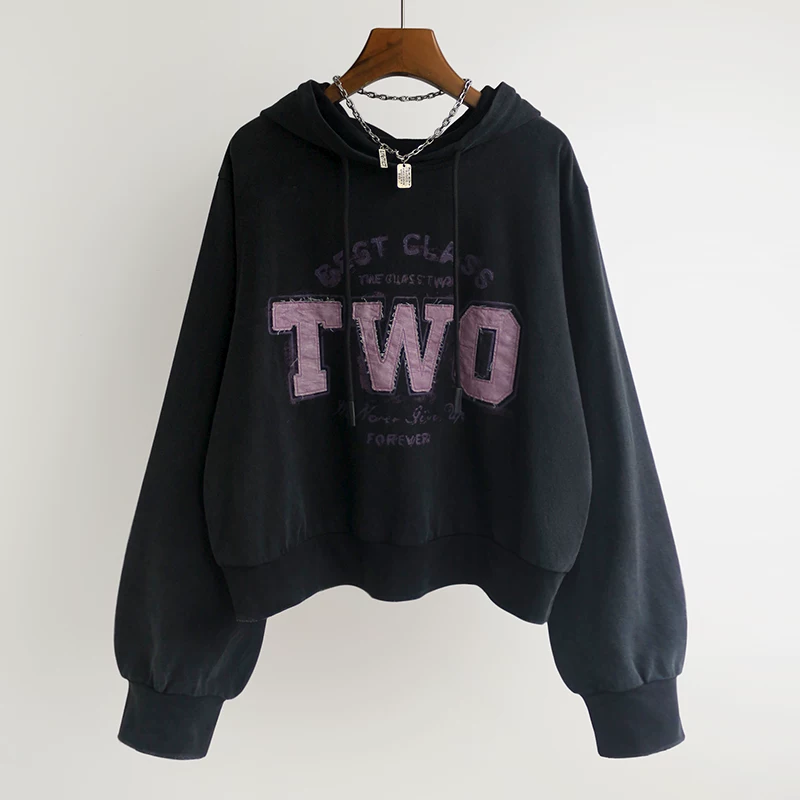 Tide, thin autumn hoody, jacket, long-sleeve, oversize