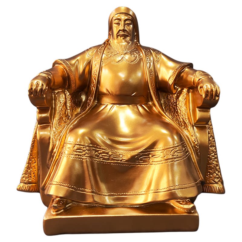 成吉思汗坐像摆件蒙古族摆设内蒙古工艺品蒙古元素装饰品