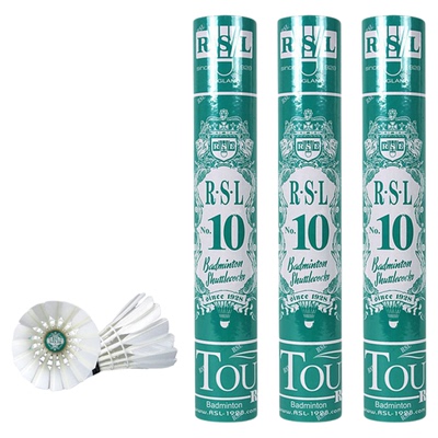 RSL亚狮龙10号球耐打飞行稳定室内室外业余训练球鹚鸪羽毛球12只