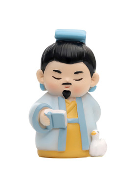 Q版王羲之小摆件书桌励志装饰品