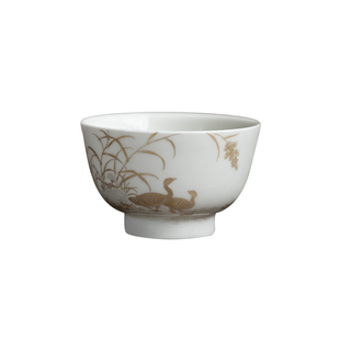 元无陶瓷主人杯2025新款高端凉秋功夫茶杯单个景德镇家用品茗杯子