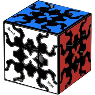 奇艺齿轮魔方三阶全套实色三明治金字塔圆柱疯狂球形儿童益智玩具