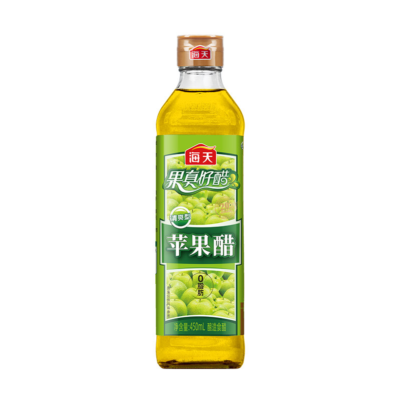 海天苹果醋450ml瓶装清爽型醋/醋制品/果醋