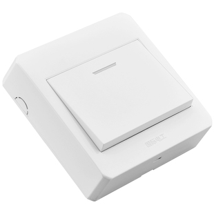 国际电工明装开关插座明线一开五孔三孔空调 15孔单二开单控面板