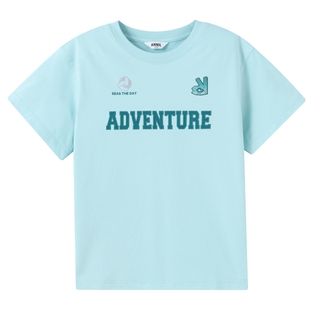 商场同款安奈儿男童装圆领短袖针织衫T恤2024夏新款休闲上衣百搭