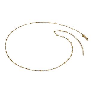 MONOLOGUE独白链金主义黑金复古黄金足金螺旋圈圈拼接项链情人节