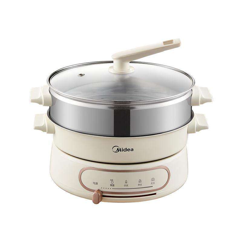 美的多功能料理锅家用分体式电火锅烤肉电锅蒸煮煎炒一体锅电煮锅