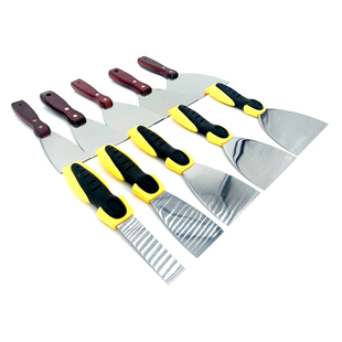 夏诺克艺术工具洞石弹性刮刀灰刀铲刀抹刀不锈钢刀双色油灰刀加厚