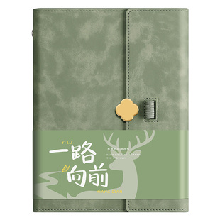 活页笔记本子商务工作简约2026新款ins活页夹可拆卸外壳不咯手a5会议记录本记事本礼盒定制封面可印logo刻字